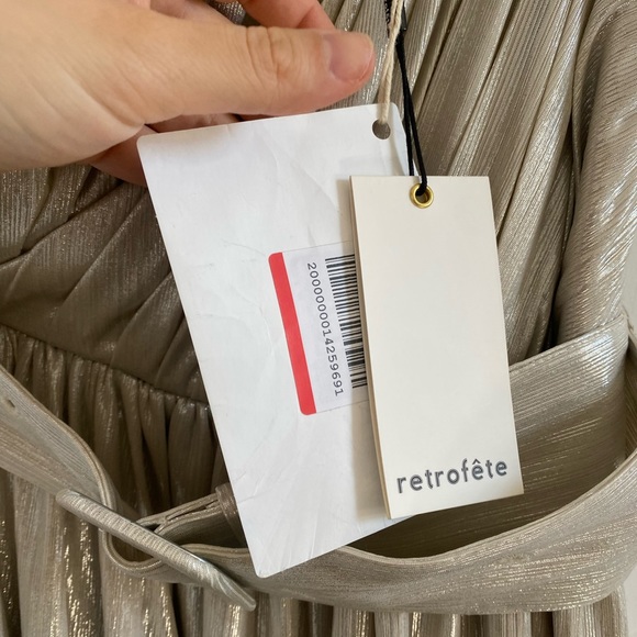 NWT RETROFETE Andrea Maxi Dress Size: L - Picture 5 of 8